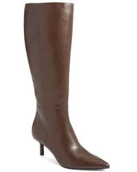 Open Edit - Elara Pointed Toe Knee High Boot - Lyst