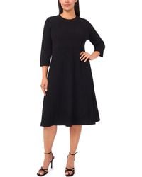 Halogen® - Rib Fit & Flare Sweater Dress - Lyst