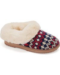 Dearfoams - Hannah Festive Knit Clog Slipper - Lyst