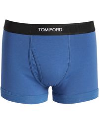 Tom Ford Cotton Stretch Jersey Boxer Briefs in Dark Brown