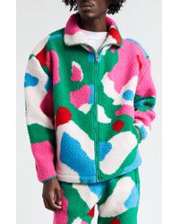JW Anderson - Multicolor Graphic Fleece Jacket - Lyst