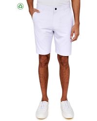 Con.struct - Regular Fit Solid Recycled Performance Flat Front Golf Shorts - Lyst