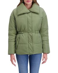 Kensie - Envelope Collar Puffer Coat - Lyst