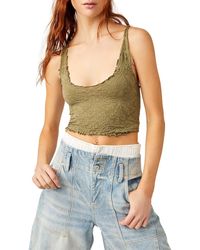 Free People - Intimately Fp Here For You Racerback Crop Tank - Lyst