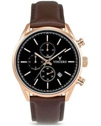 Vincero - The Chrono S2 Chronograph Leather Strap Watch, 40Mm - Lyst