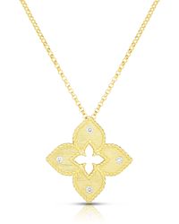 Roberto Coin - Venetian Princess Diamond Pendant Necklace - Lyst