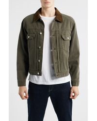 FRAME - Cotton Canvas Trucker Jacket - Lyst
