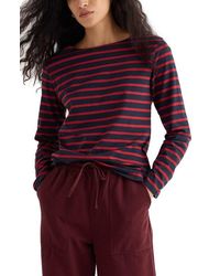 Seasalt Cornwall - Sailor Stripe Organic Cotton Top - Lyst