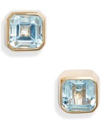Anzie - Cleo Jaeda Square Stud Earrings - Lyst