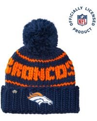 Lele Sadoughi - Broncos Nfl Beanie With Yarn Pom Pom - Lyst