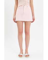 DAZE - Malibu Denim Miniskirt - Lyst