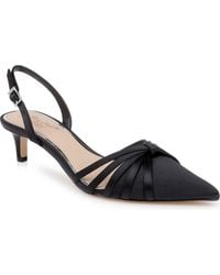 Badgley Mischka - Patricia Slingback Pointed Toe Kitten Heel Pump - Lyst