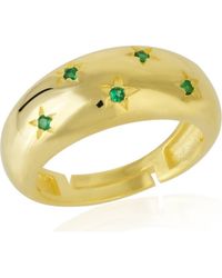 Spero London - Celestial Star Sterling Dome Ring With Stones - Lyst