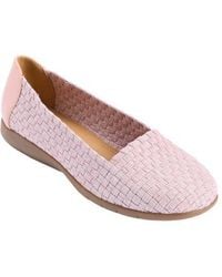 Comfortview - The Bethany Stretch Woven Slip On Flat - Lyst