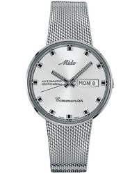 MIDO - Commander Automatic Mesh Strap Watch, 37Mm - Lyst