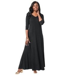 Jessica London - Double-V Maxi Dress - Lyst
