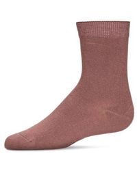 Memoi - Kid's Basic Soft Rayon Crew Socks - Lyst
