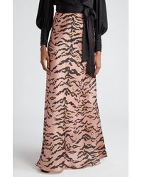 Zimmermann - Matchmaker Flare Silk Satin Maxi Skirt - Lyst