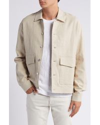 Wax London - Mitford Linen & Cotton Shirt Jacket - Lyst