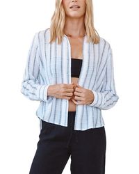 Bella Dahl - Clean Split Back Gauze Button-Up Shirt - Lyst