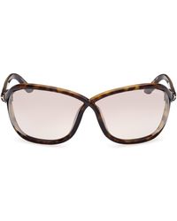 Tom Ford - Fernanda 68mm Oversize Butterfly Sunglasses - Lyst