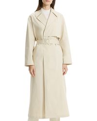 Theory - Patton Stretch Cotton Trench Coat - Lyst