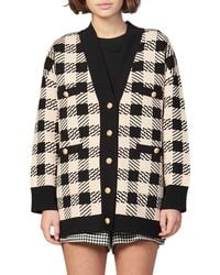 Sandro Jisou Check Cardigan - Natural