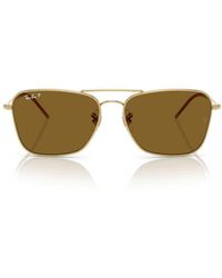 Ray-Ban - Caravan Reverse 58Mm Polarized Square Aviator Sunglasses - Lyst