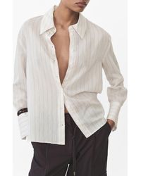 Mango - Stripe Button-Up Shirt - Lyst
