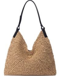 orYANY - Raffia Triangle Shoulder Bag - Lyst