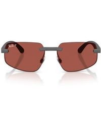 Ray-Ban - 60Mm Polarized Irregular Sunglasses - Lyst