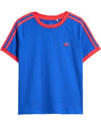 adidas - Kids' 3-Stripes Ringer T-Shirt - Lyst