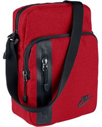 red nike man bag