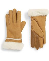 UGG - Seamed Touchscreen Compatible Genuine Shearling Gloves - Lyst