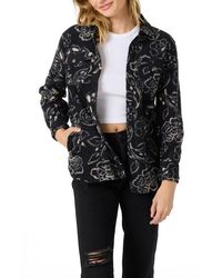 O'neill Sportswear - Zuma Print High Pile Fleece Shirt Jacket - Lyst