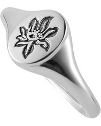 LOUPN - Lotus Signet Ring - Lyst