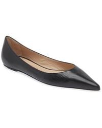 Stuart Weitzman - Emilia Pointed Toe Flat - Lyst