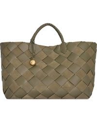 Rebecca Minkoff - Mini Frankie Woven Leather Tote - Lyst