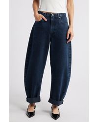 FRAME - Bubble Nonstretch Baggy Jeans - Lyst
