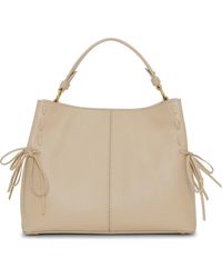 Vince Camuto - Sabra Bow Leather Satchel - Lyst