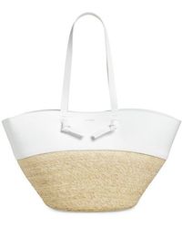 Altuzarra - Large Knot Straw & Leather Tote - Lyst