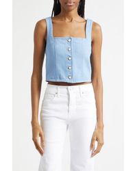 Veronica Beard - Spensley Denim Top - Lyst