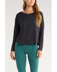 Zella - Restore Soft Long Sleeve Relaxed T-Shirt - Lyst