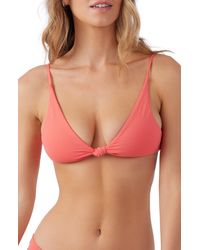 O'neill Sportswear - Saltwater Pismo Solids Bikini Top - Lyst