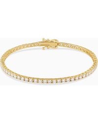 Oradina - 14K Luminous Lab Diamond Tennis Bracelet - Lyst