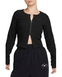 Nike - Sportswear Chill Knit Rib Zip Cardigan - Lyst