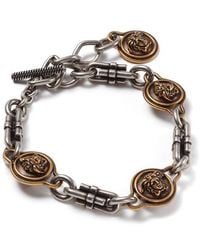 Versace - Novantatré Mixed Metal Bracelet - Lyst