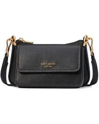 Kate Spade - Morgan Double Up Saffiano Leather Crossbody Bag - Lyst