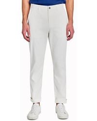 Con.struct - Slim Fit Solid Cotton Stretch Flat Front Pants - Lyst