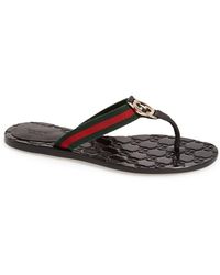 gucci flip flops on sale